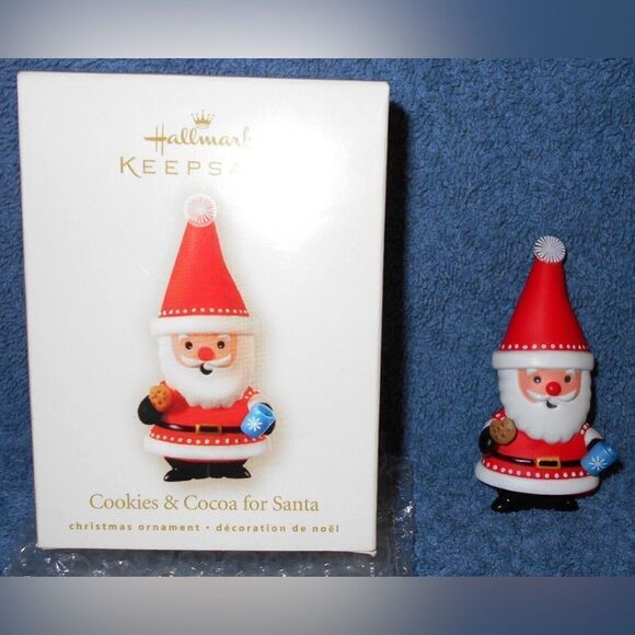 2008 HALLMARK KEEPSAKE CHRISTMAS ORNAMENT COOKIES & COCOA FOR SANTA New - Picture 4 of 5